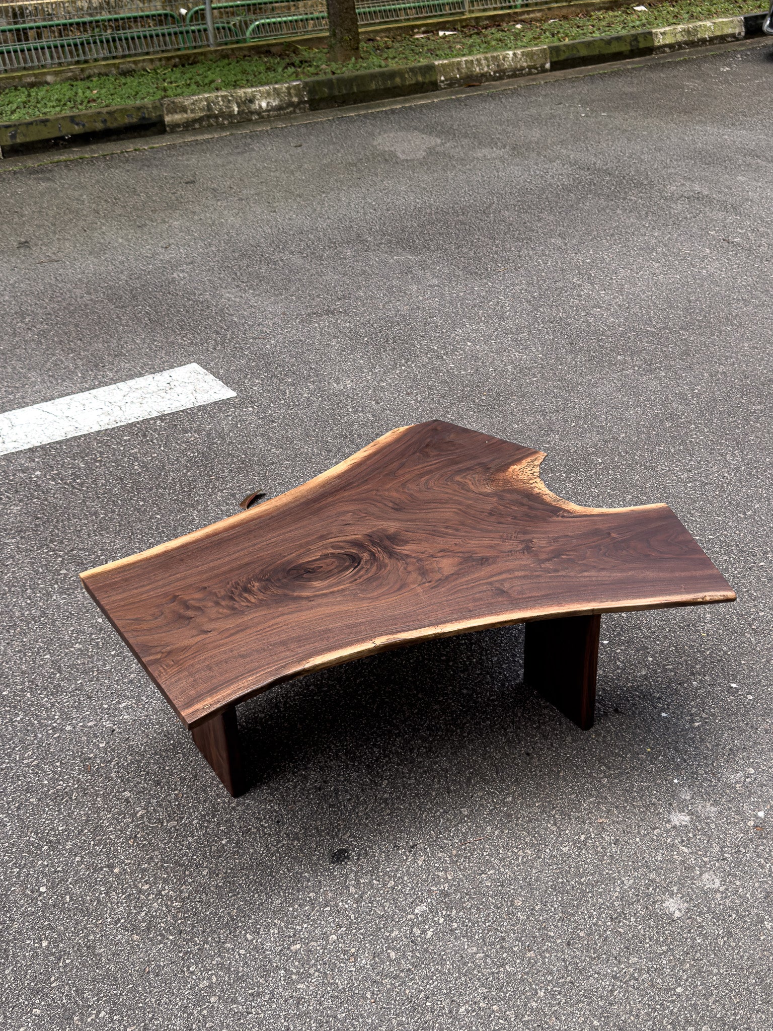 The Petra Coffee Table by The Table Guy - Solid American Black Walnut (As-Is)