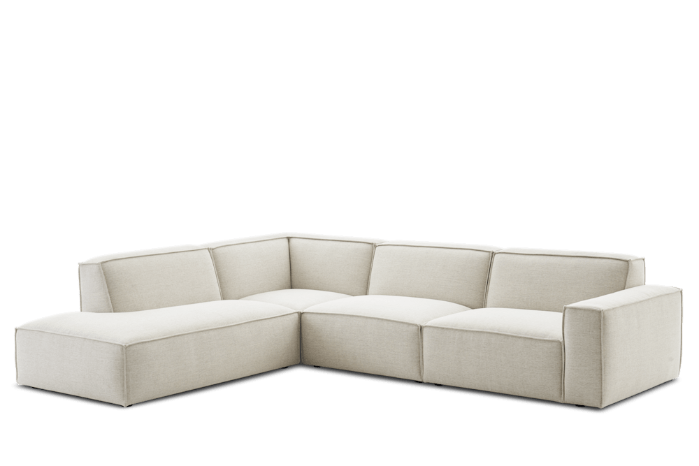Jonathan Extended Side Chaise Sectional Sofa - Performance Creamy White