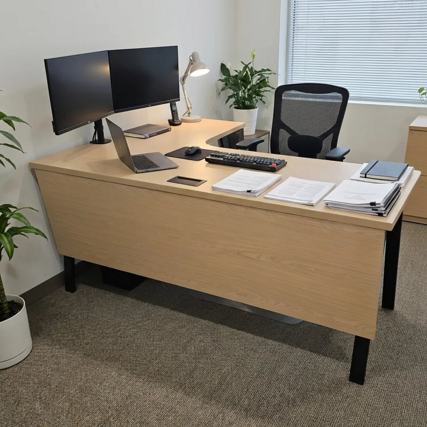 L Shape Study Desk - Type-A