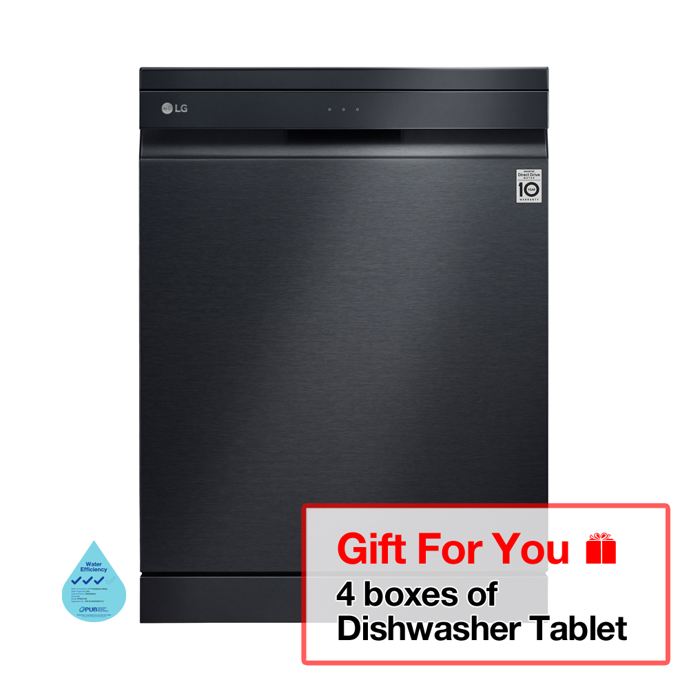 LG DFB227HM Dishwasher 14 Place Settings - Matt Black (3-Tick Water Efficiency)