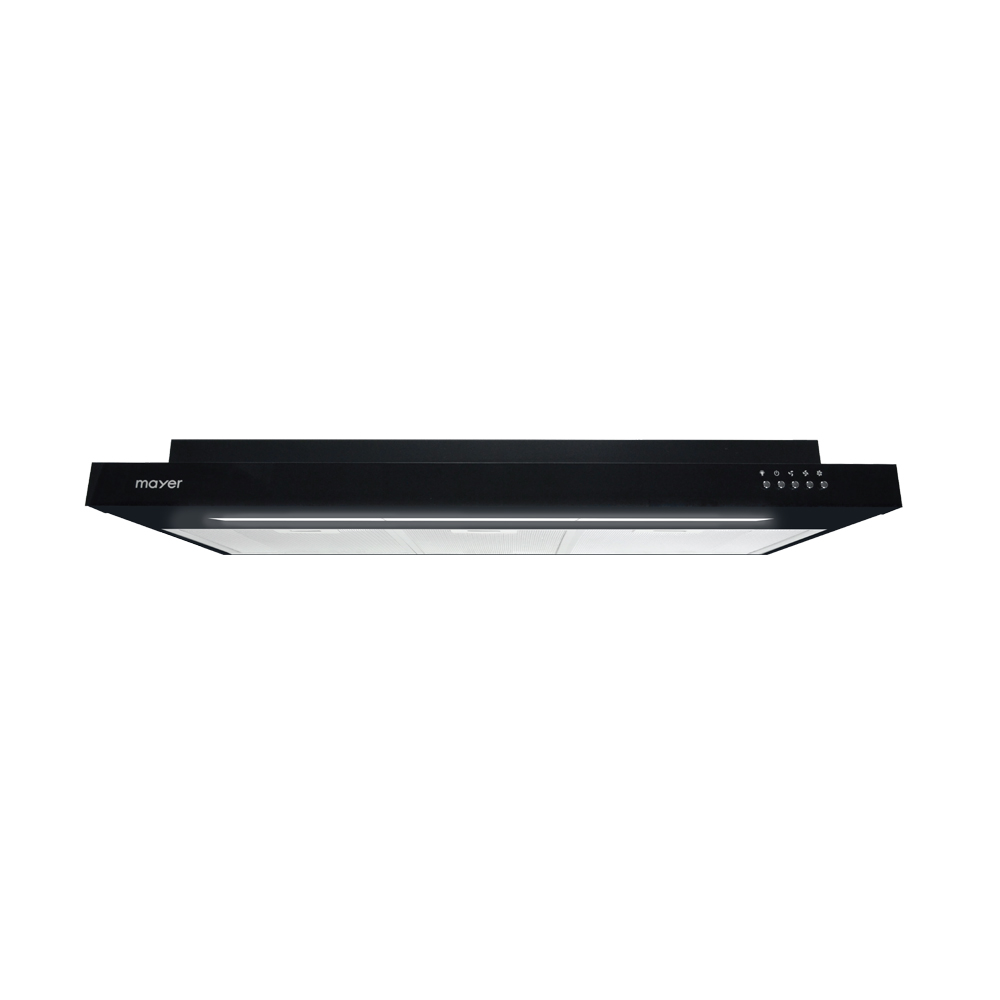 Mayer MMSI900LEDHS-BK 90cm Semi-Integrated Kitchen Hood - Black