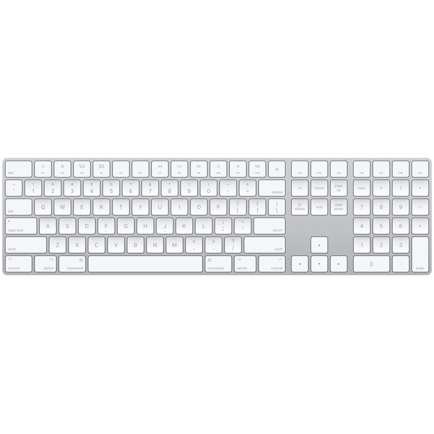 Magic Keyboard with Touch ID and Numeric Keypad for Mac with Apple Silicon (USB-C) - US English - White Keys