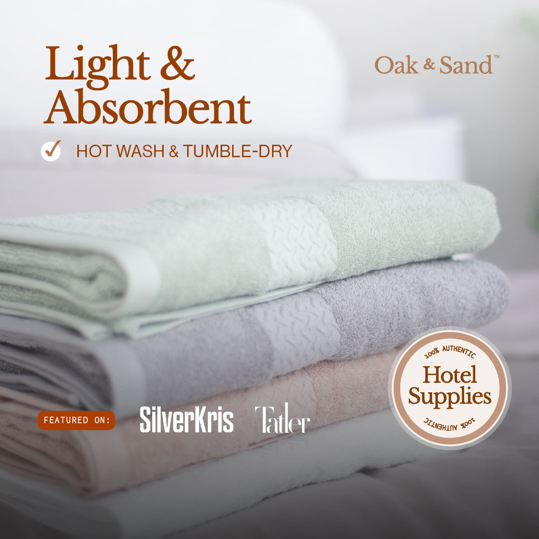 Light Loft Towels (460g) - Oak & Sand™ - Morning Dew