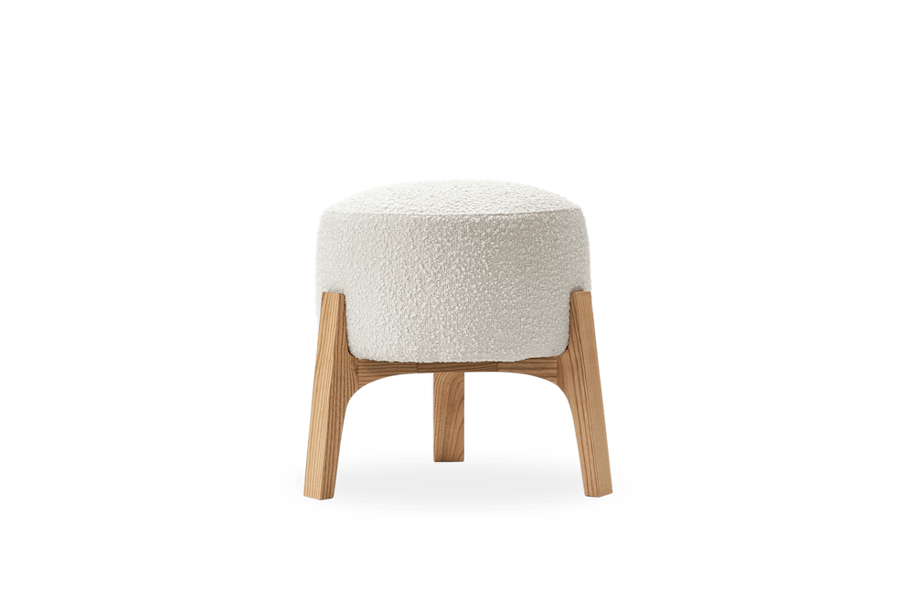 Kit Bouclé Stool - Snow Bouclé