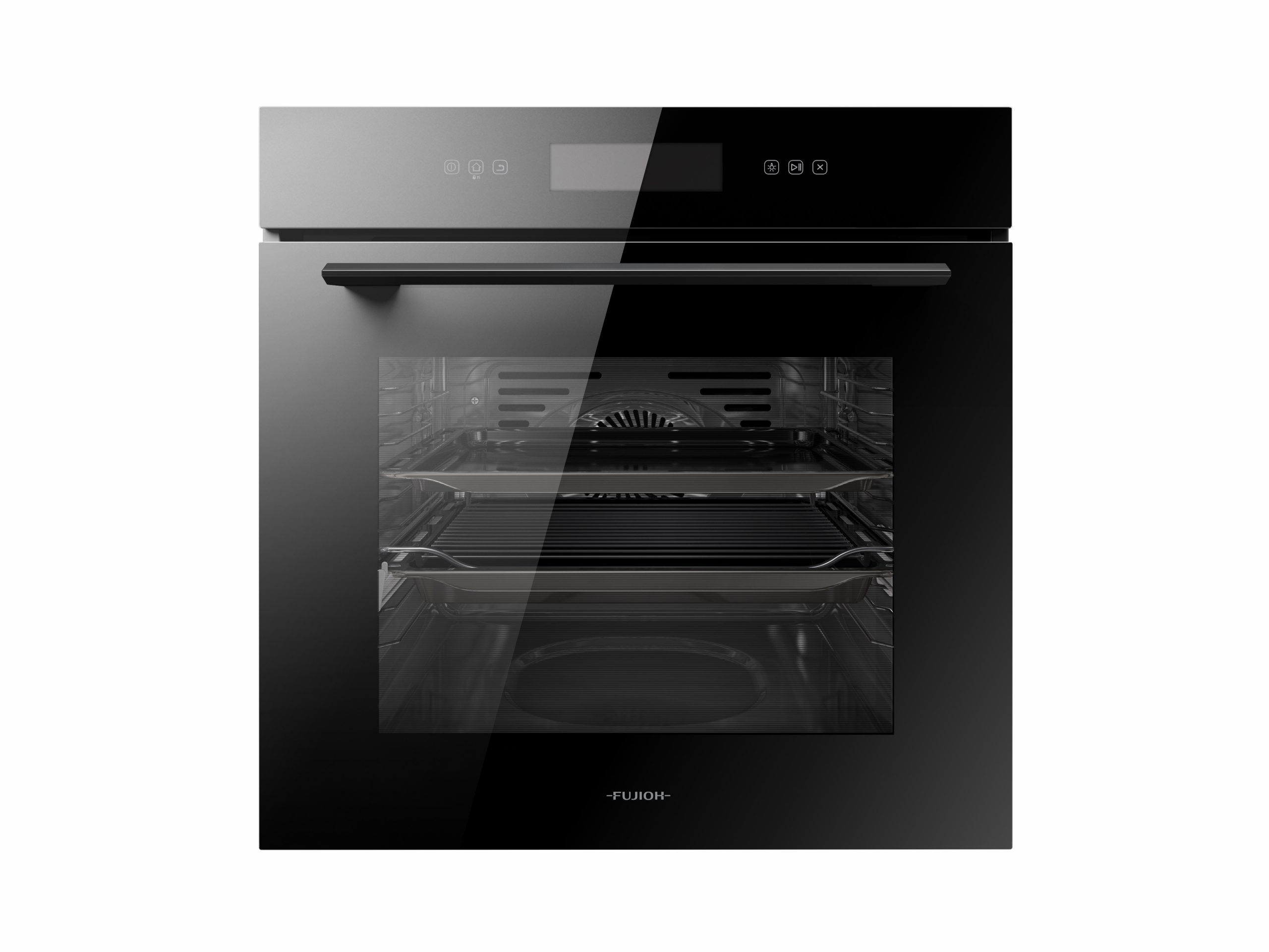 FV-EL63 72L Built-in Oven with Telescopic Rails - Black