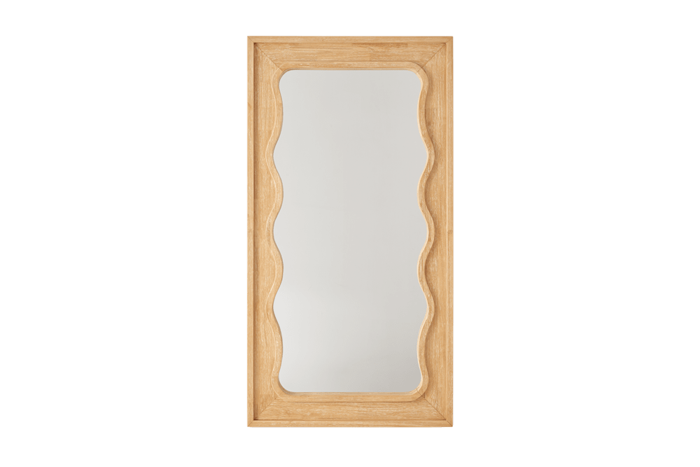 Serena Floor Mirror - White Wash