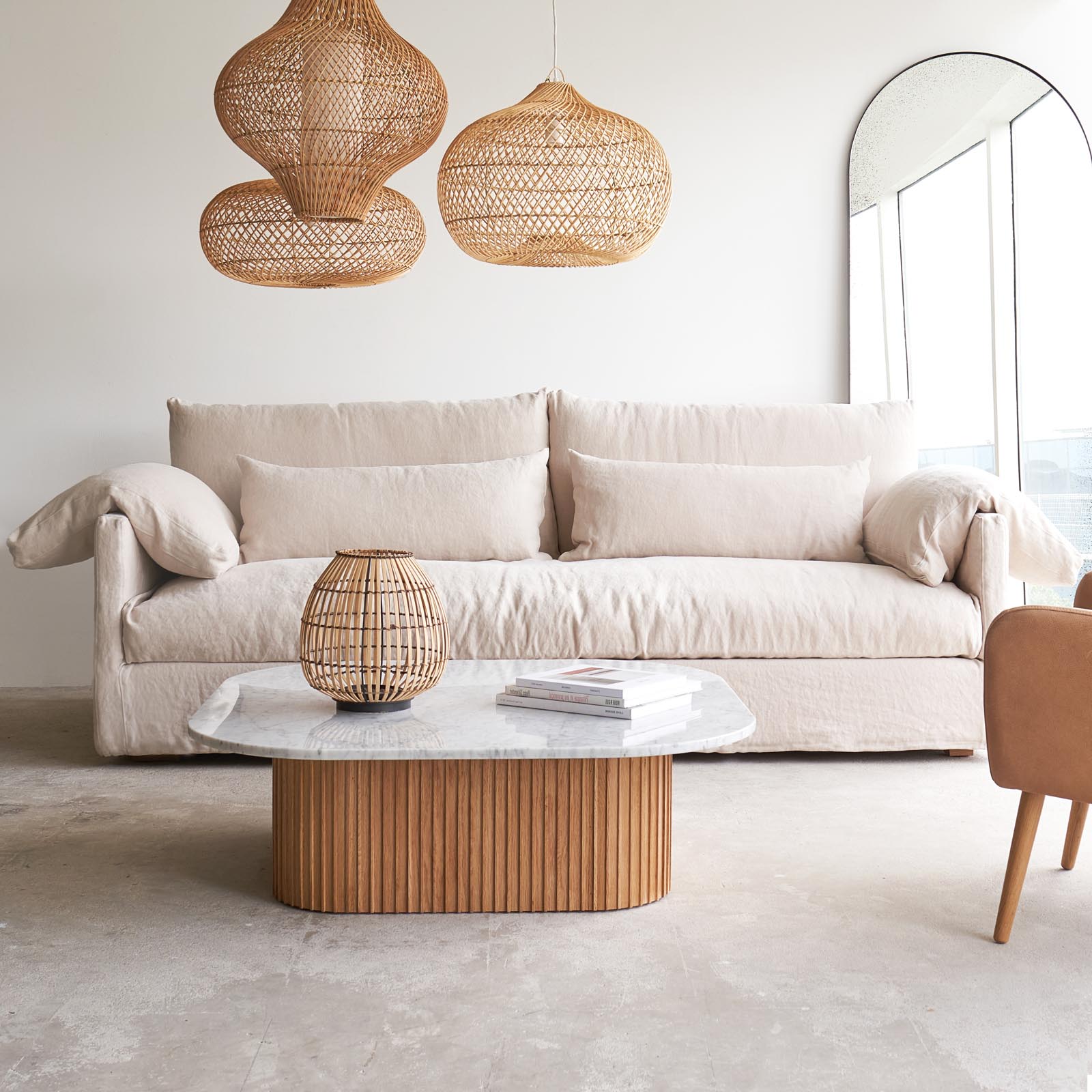 Island Fabric Sofa by Tolv – Bespoke Fabric, 2.5 Seater