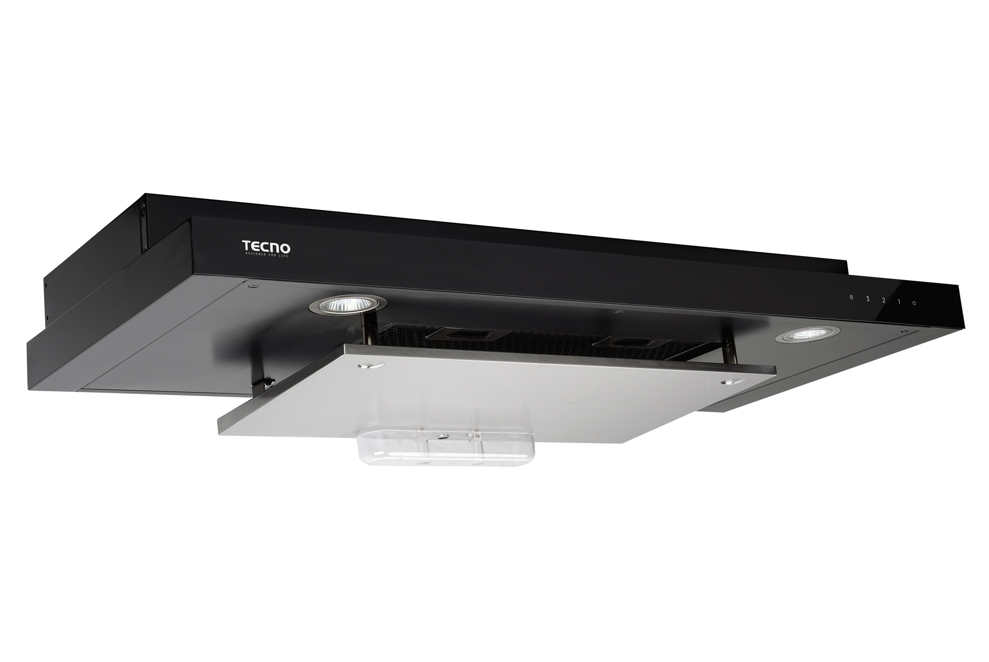 Tecno Touch Control Slim Line Hood with DYNA-X Motor (Full Black)