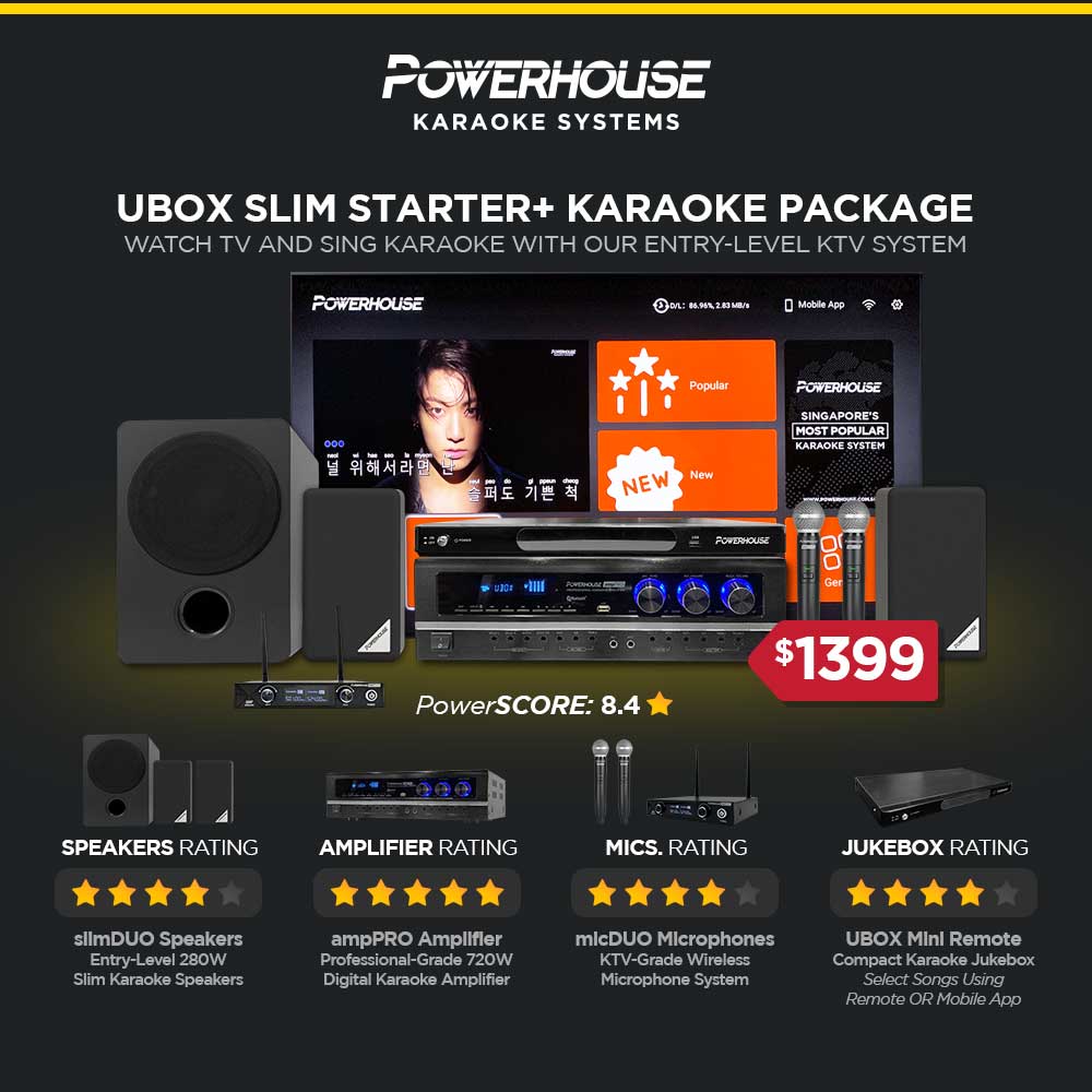 UBOX Mini Slim Starter Plus Karaoke System