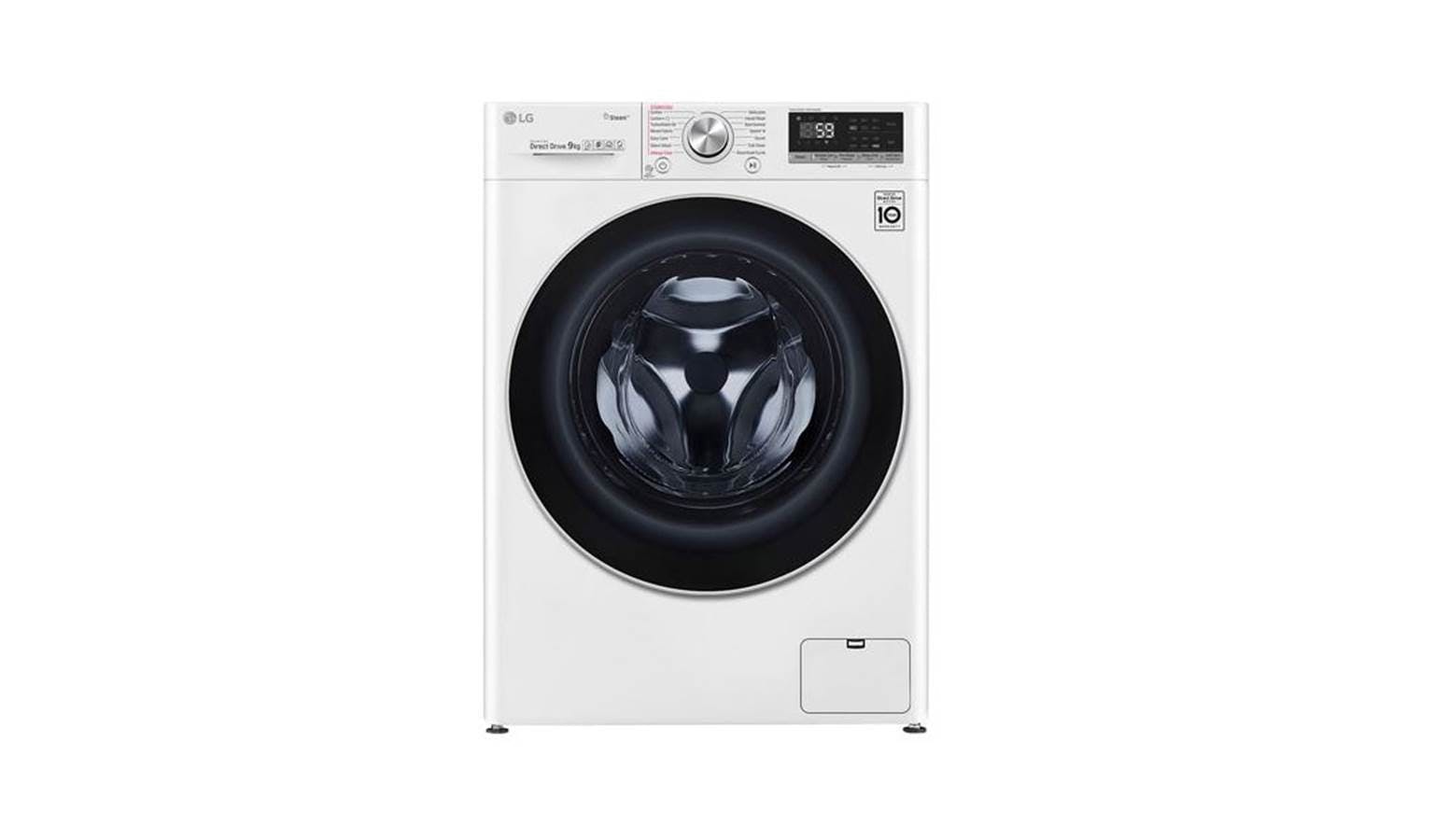 LG AI Direct Drive FV1409S3W 9kg Front Load Washing Machine - Blue White