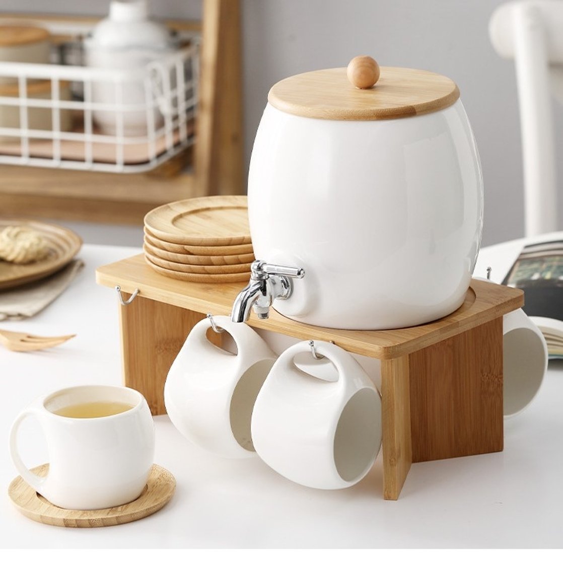 Beril Teapot Set (White)