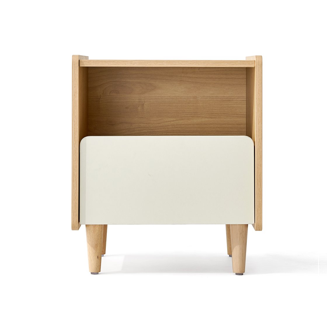 Tonda Bedside Table (Natural/White)