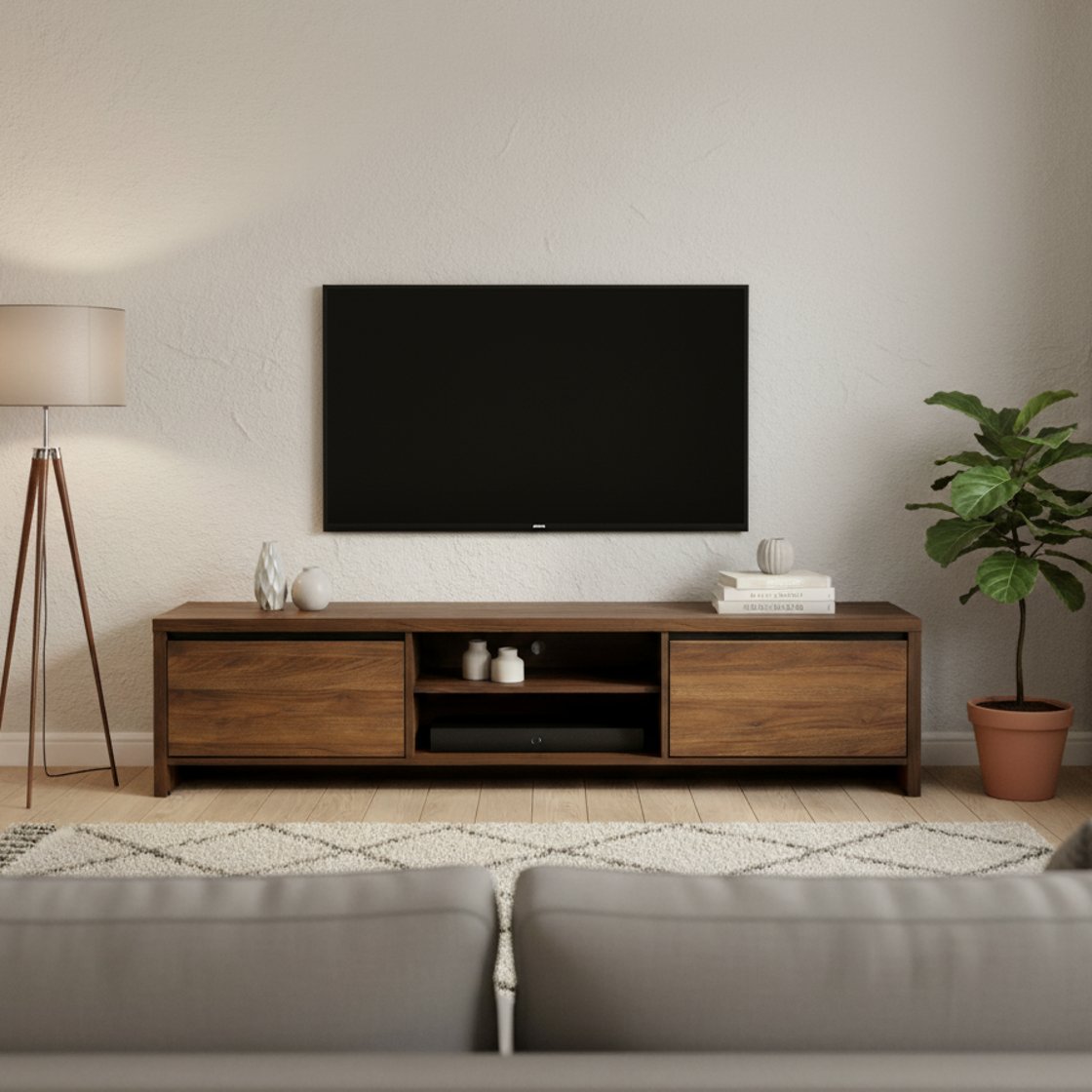 Arlet TV Console Large - Walnut