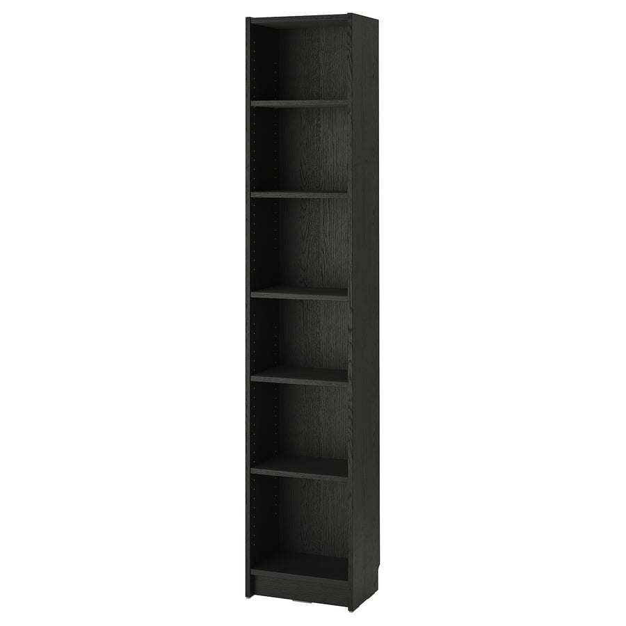 BILLY Bookcase - Black Oak Effect, 40x28x202 cm