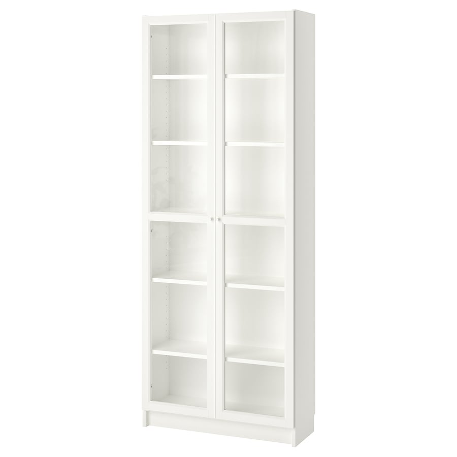 BILLY / OXBERG Bookcase - White, 80x30x202 cm
