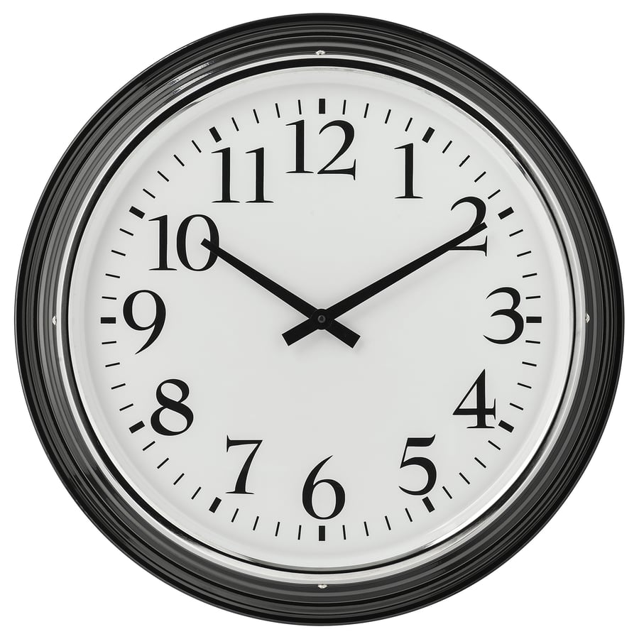 BRAVUR Wall Clock - Black, 59 cm