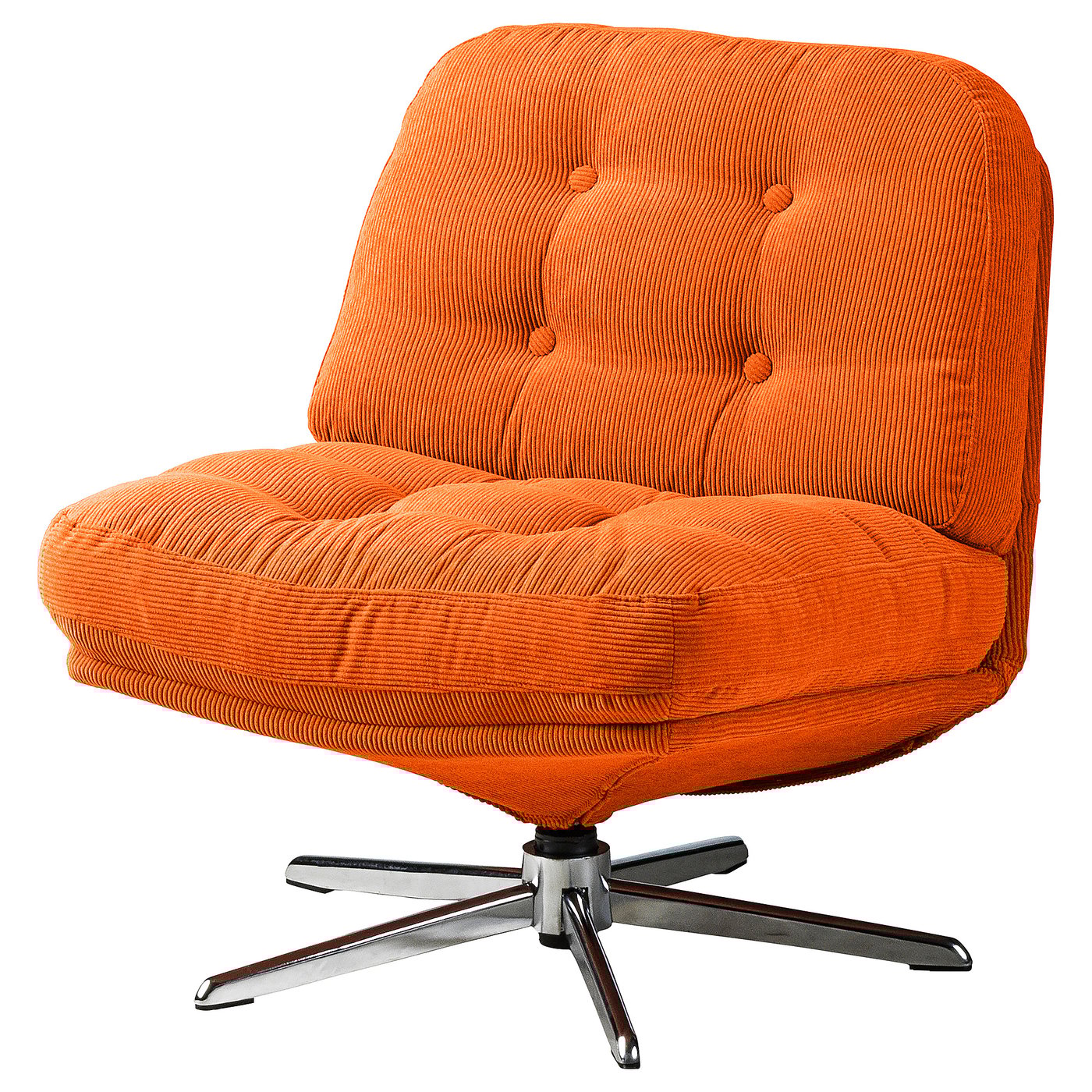 DYVLINGE Swivel Easy Chair - Kelinge Orange
