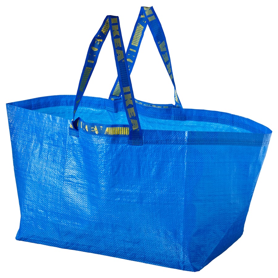 FRAKTA Carrier Bag, Large, Blue, 55x37x35 cm/71 l