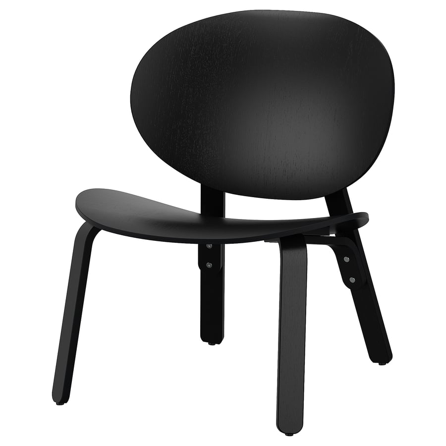FRÖSET Easy Chair - Black Stained Oak Veneer