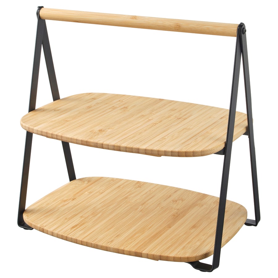 FULLSPÄCKAD Serving Tray - Bamboo/Black, 28x20 cm