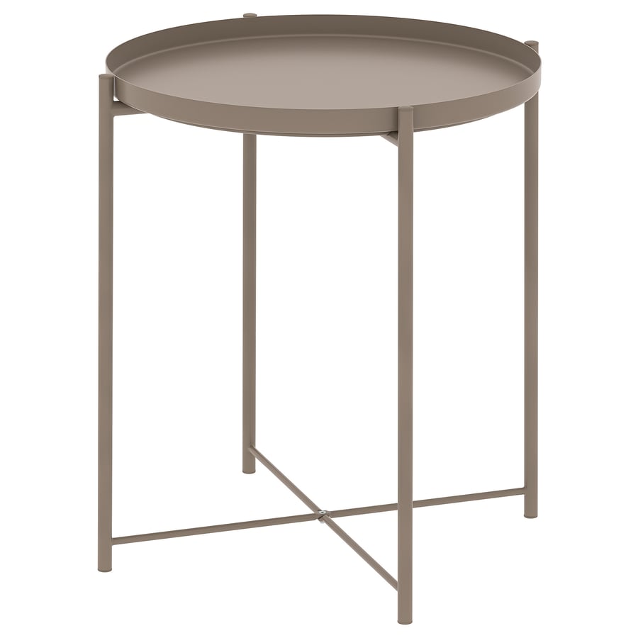 GLADOM Tray Table - Dark Grey-Beige, 45x53 cm