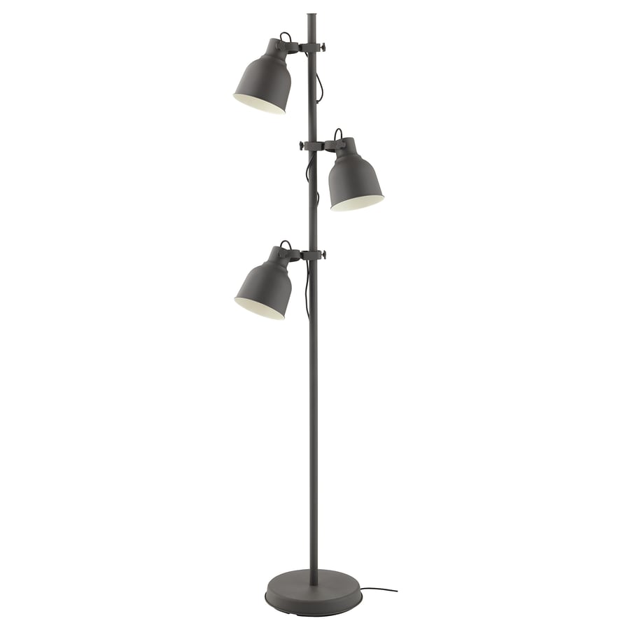 HEKTAR Floor Lamp with 3-Spot - Dark Grey