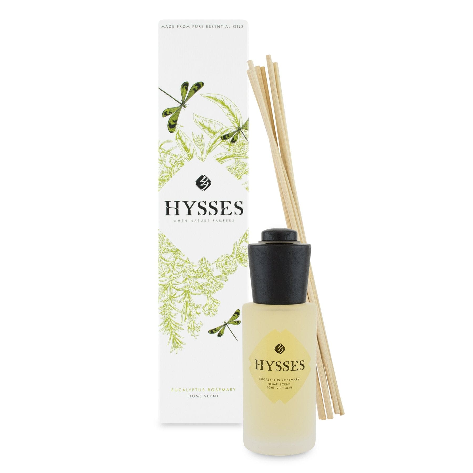 Home Scent Reed Diffuser - Eucalyptus Rosemary 60ml | Hysses Singapore