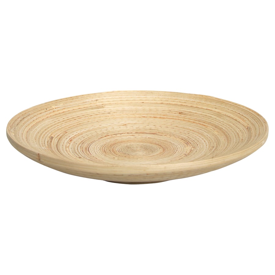 HULTET Decoration Dish - Bamboo, Beige, 30 cm