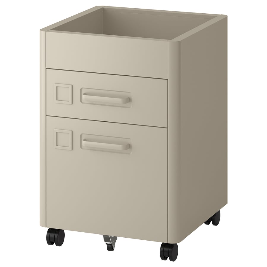 IDÅSEN Drawer Unit on Castors - Beige, 42x61 cm