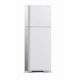 Hitachi 2 Door Refrigerator RVG560P7MS-GPW - 450L, Glass Pure White