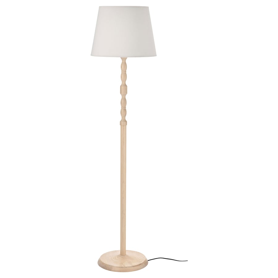 KINNAHULT Floor Lamp - Ash/White, 150 cm