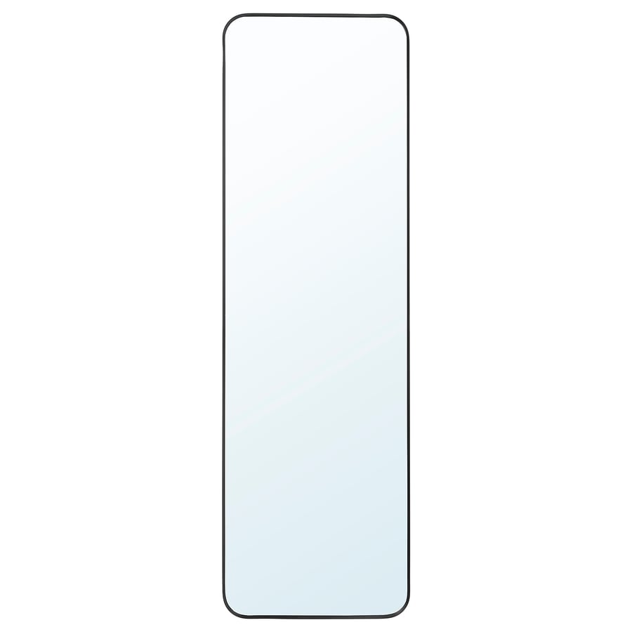 LINDBYN Mirror, black, 40x130 cm
