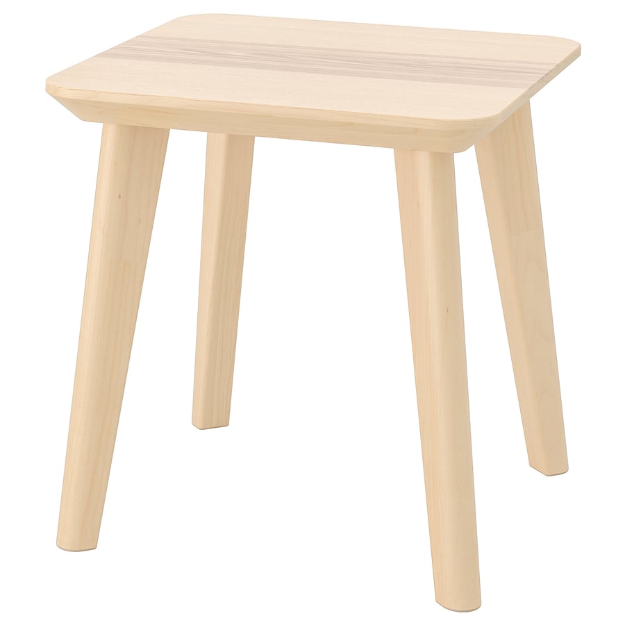 LISABO Side Table - Ash Veneer, 17 3/4x17 3/4"