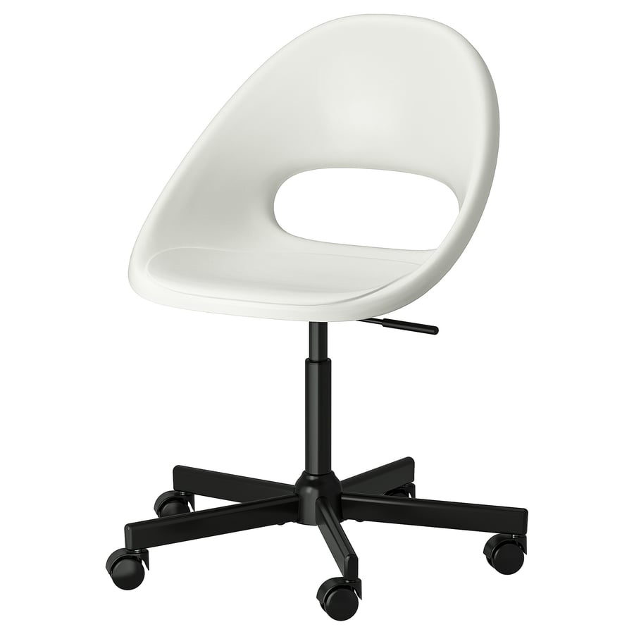 LOBERGET / MALSKÄR Swivel Chair - White/Black