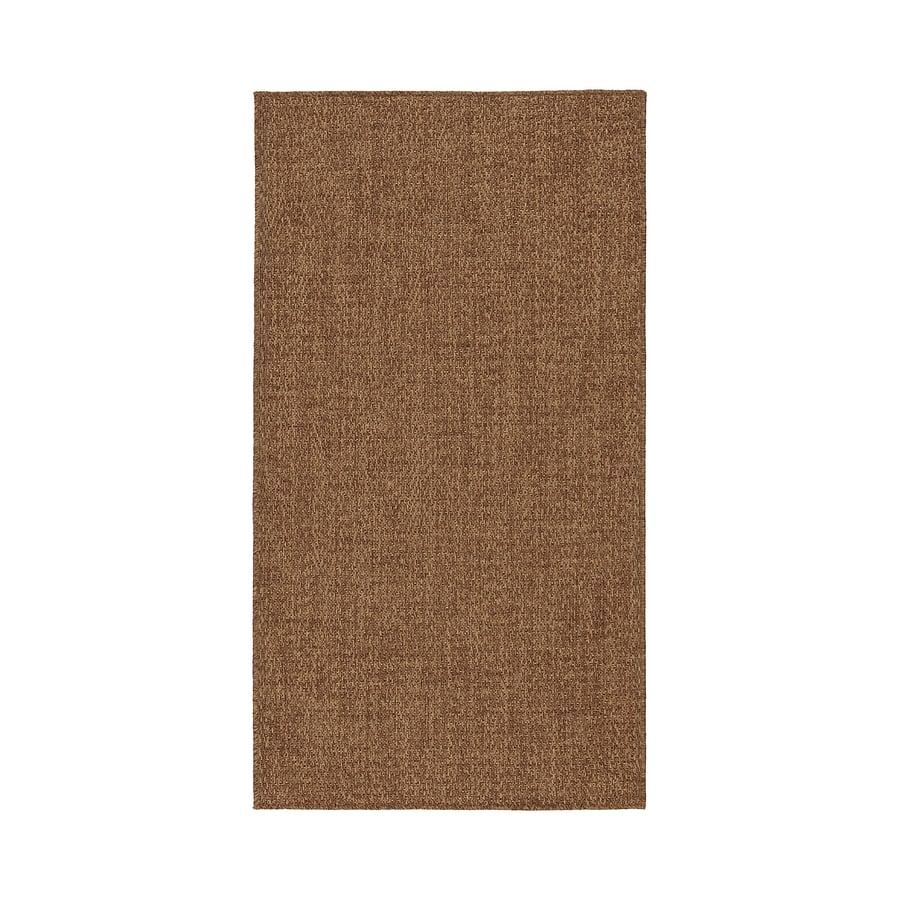 LYDERSHOLM Rug Flatwoven, In/Outdoor, Medium Brown, 80x150 cm