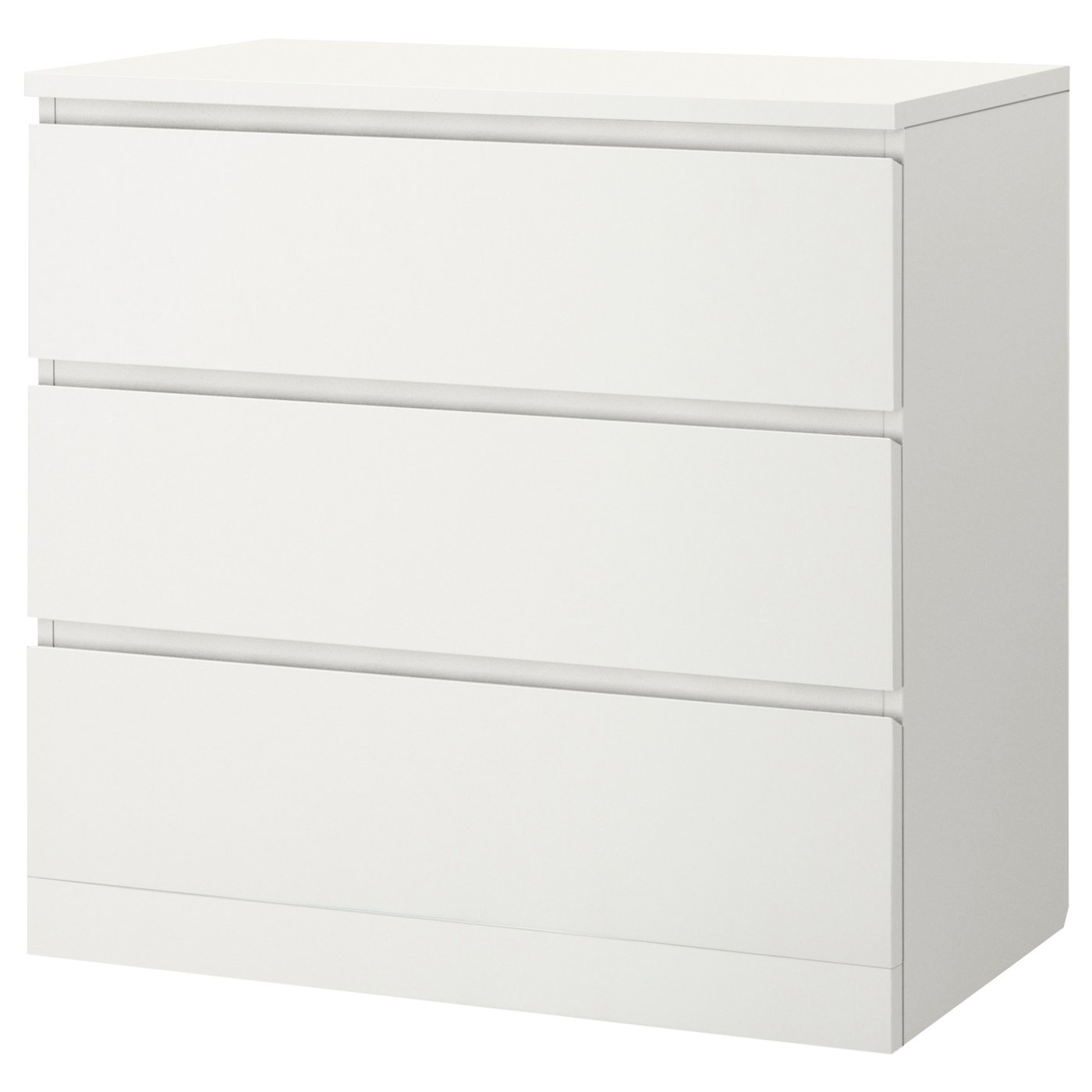 MALM Chest of 3 Drawers - White