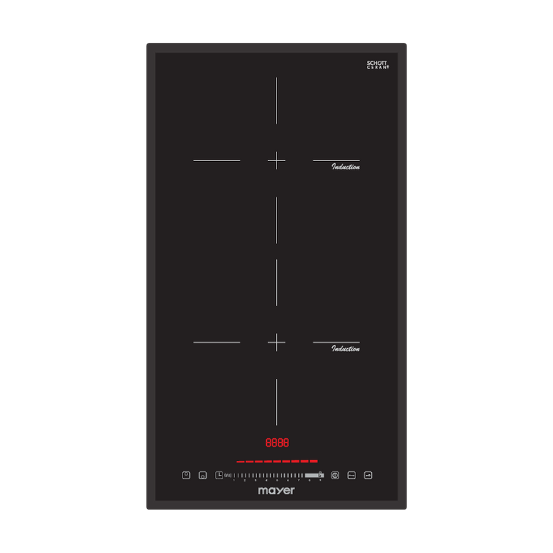 Mayer 30cm 2-Zone Domino Induction Hob with Slider MMIH30CS