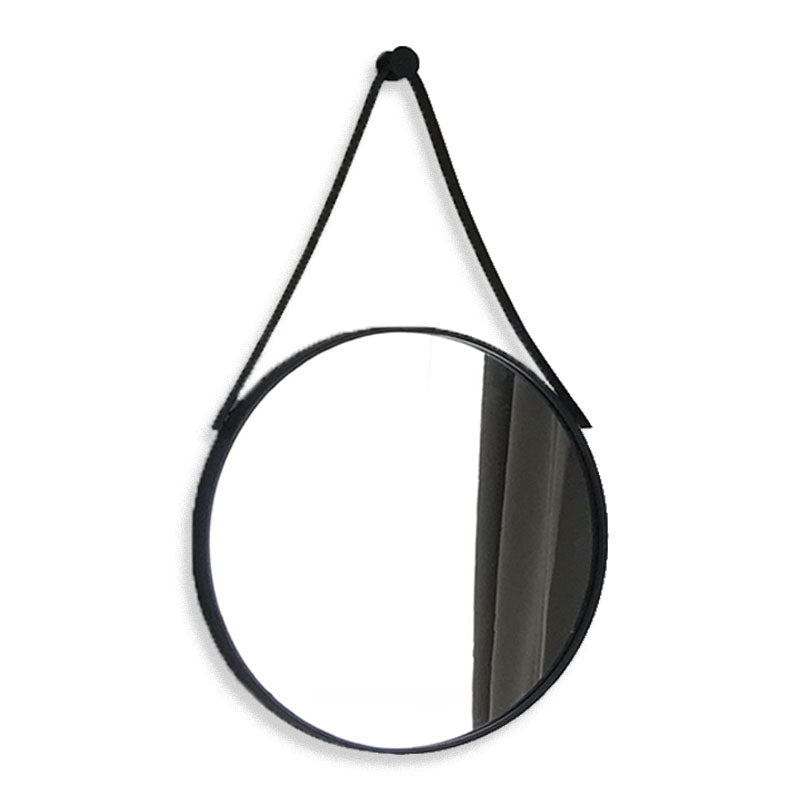 Monte Round Mirror - Black (50cm)