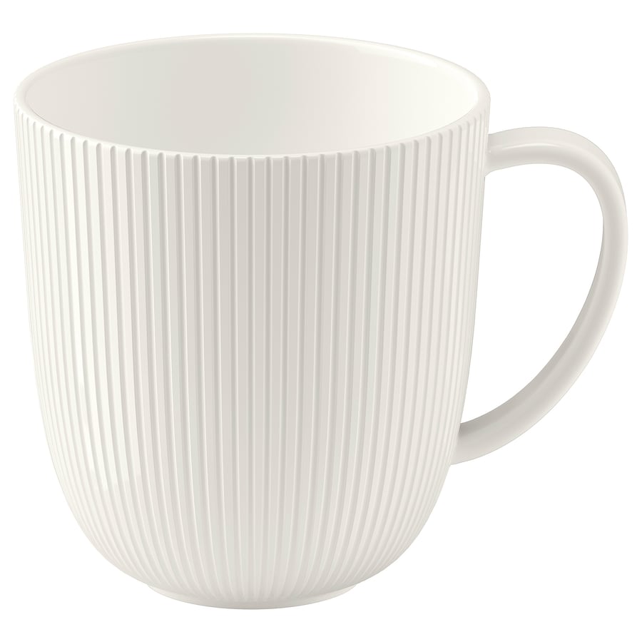 OFANTLIGT Mug, White, 31 cl