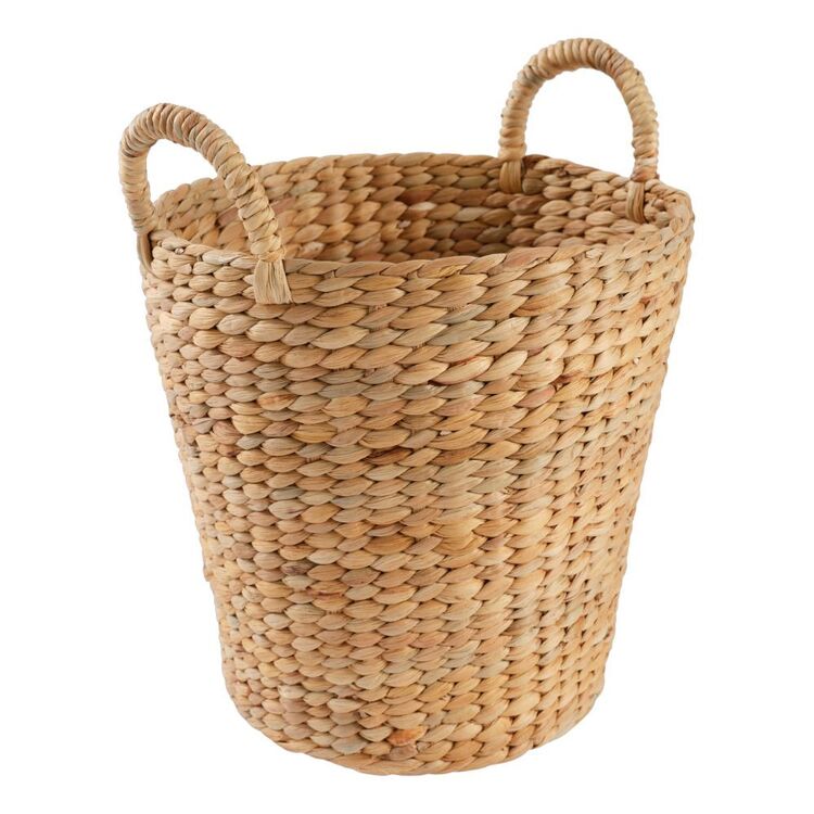 Living Space Stackable Matilda Round Basket - Natural (Small)