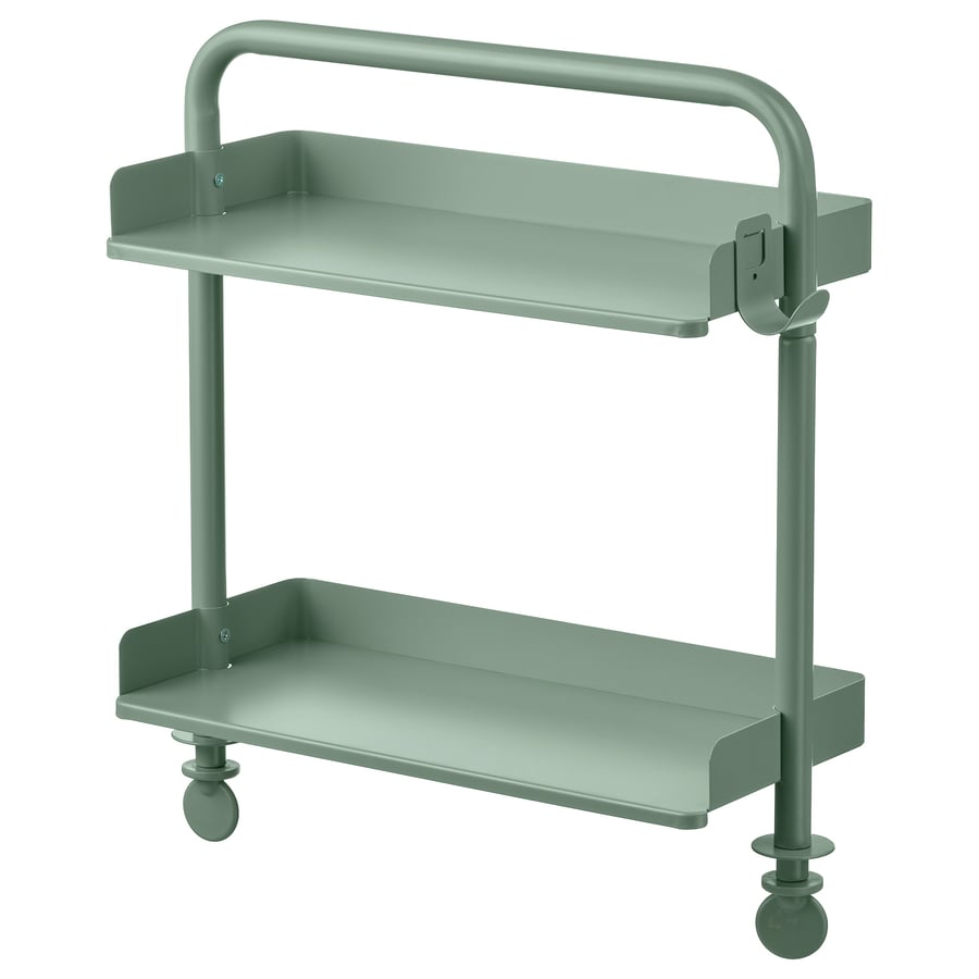 RELATERA Desk Top Shelf - Light Grey-Green, 40x37 cm