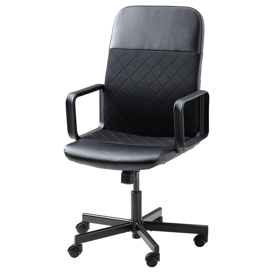 RENBERGET Swivel Chair, Bomstad Black