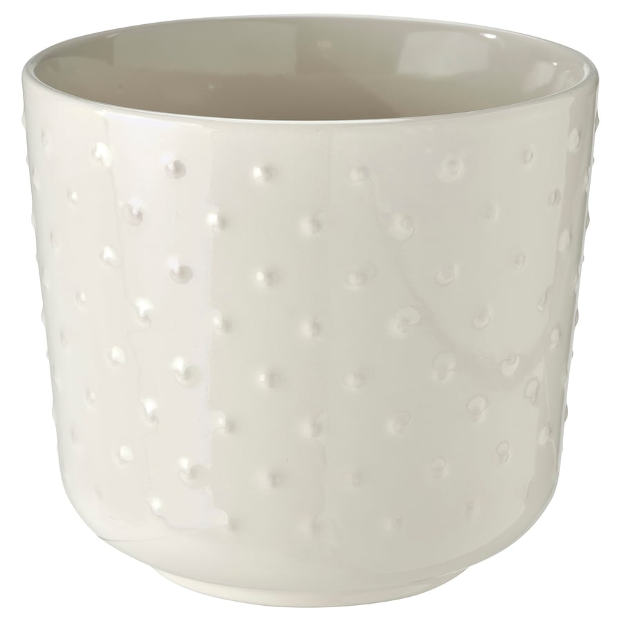 SESAMFRÖN Plant Pot, In/Outdoor Off-White, 12 cm