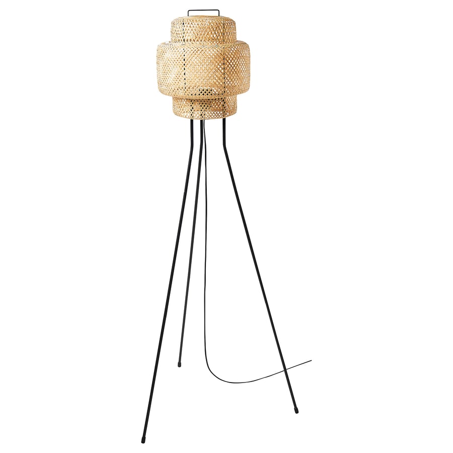 SINNERLIG Floor Lamp - Bamboo/Handmade, Beige