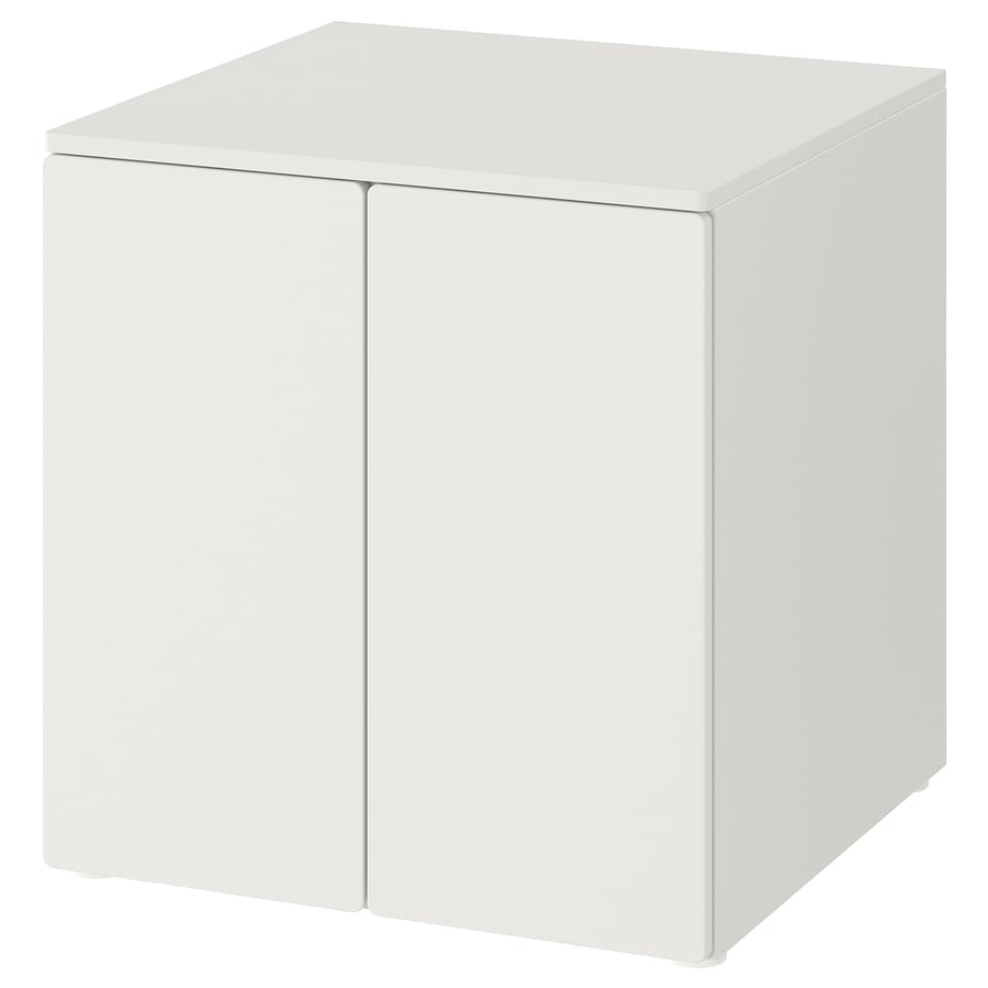 SMÅSTAD / PLATSA Cabinet, White White/With 1 Shelf, 60x57x63 cm