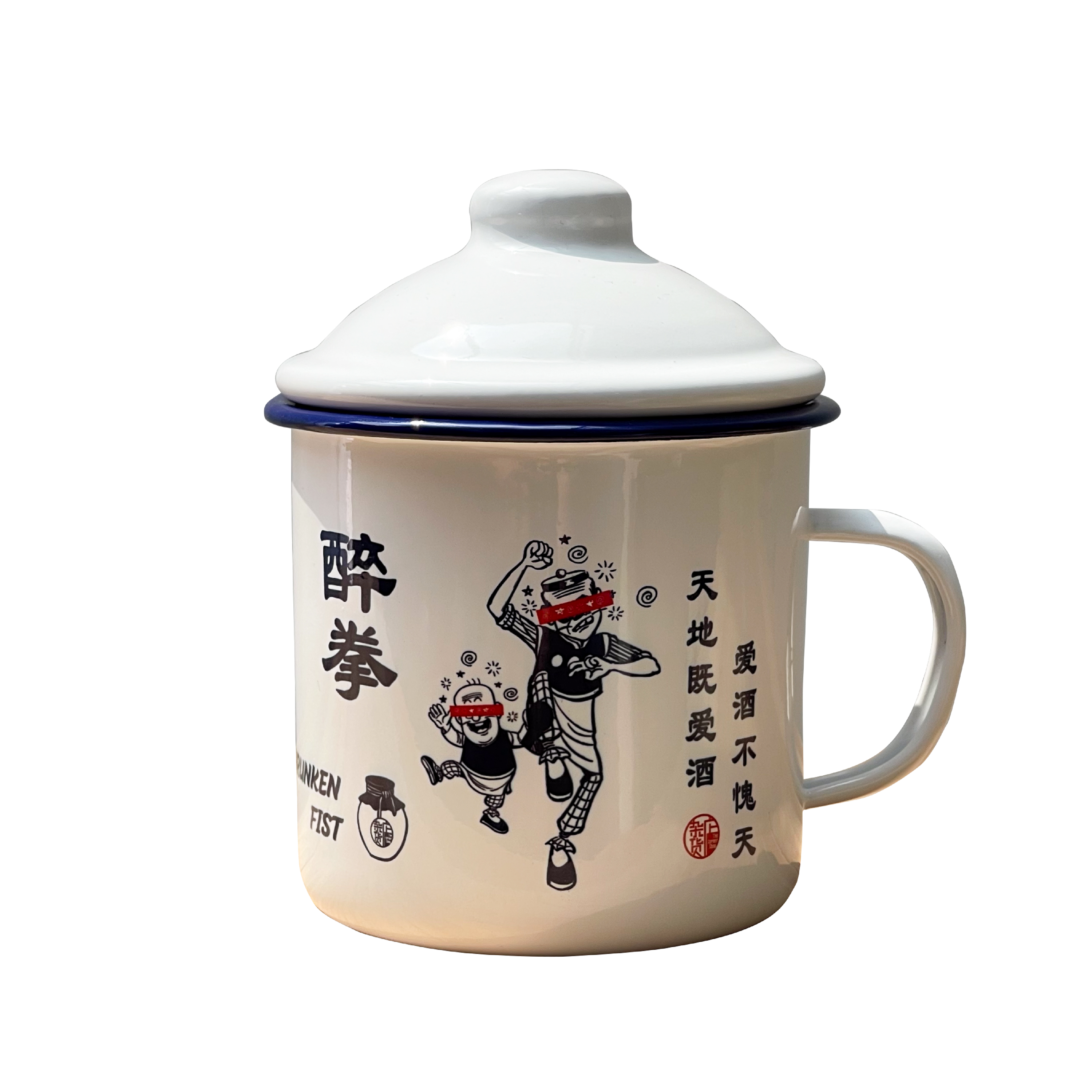 ZHA HUO DIAN X OLD MASTER Q Drunken Mug - White