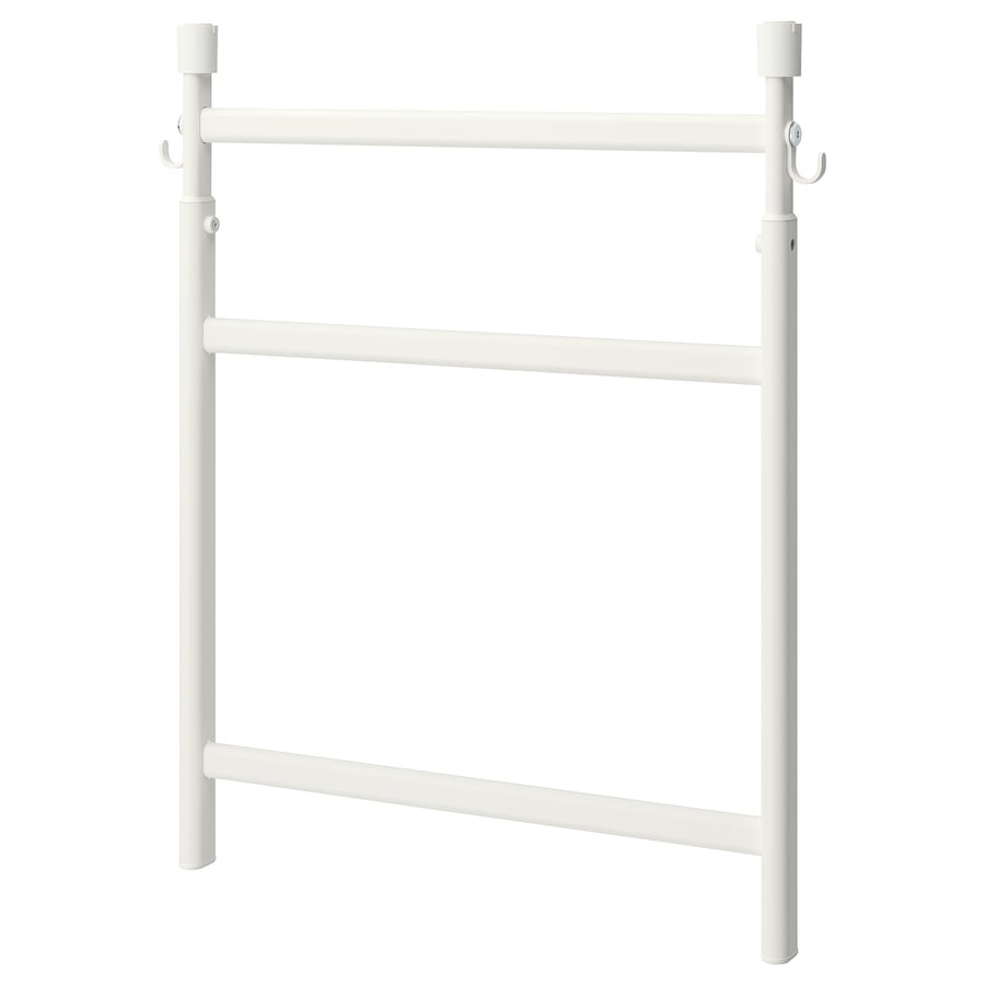 SUNNERSTA Adjustable Rack with Hooks - White