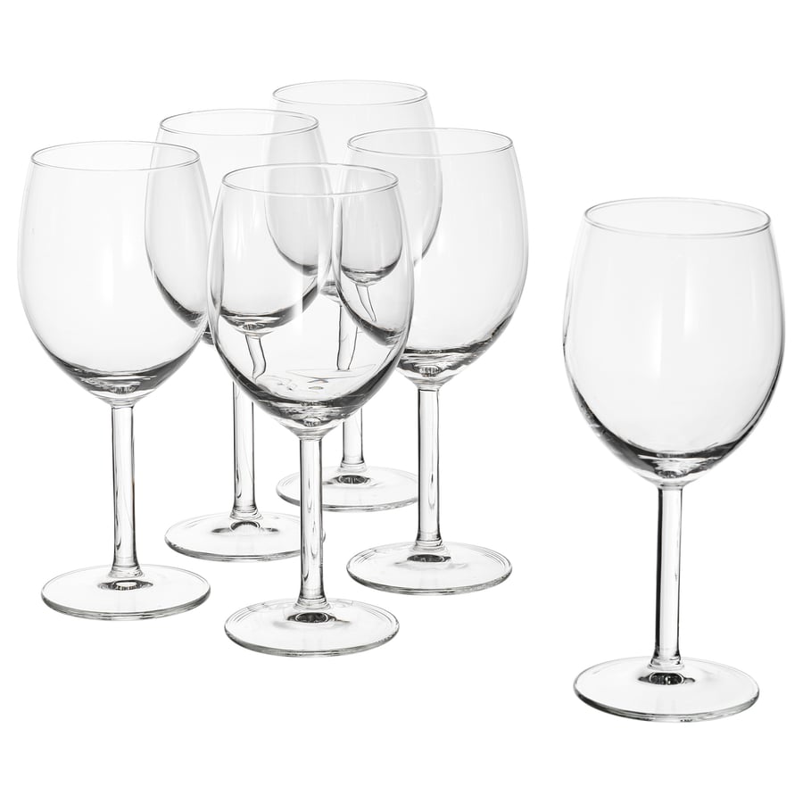 SVALKA Wine Glass, Clear Glass, 30 cl