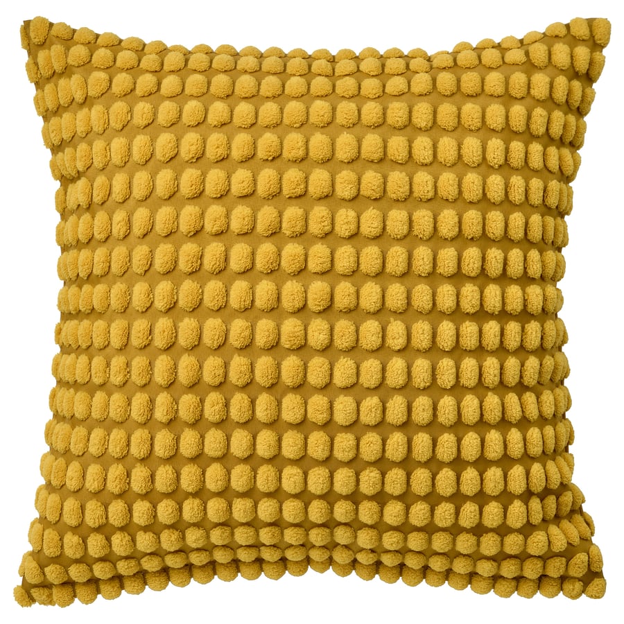 SVARTPOPPEL Cushion Cover - Yellow, 50x50 cm