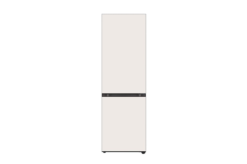 LG 344L Bottom Freezer Refrigerator with Smart Inverter Compressor™ in Cream Beige (Glass) - GB-B3442BE